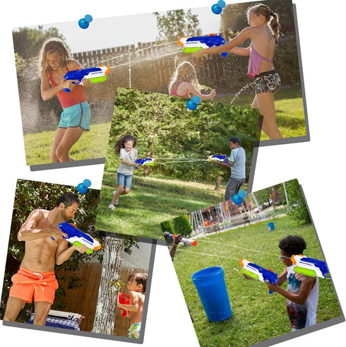 Water Guns for Kids - Summer Soaker Squirt Guns, 400CC/40ft for 3 Years Old and up Boys Girls Adults - 2 Pack Outdoor Toy for Swimming Pool Yard L...