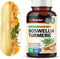 BIO KRAUTER Turmeric Supplement with Boswellia Extract Capsules - 2000 mg Blend - 100 Count - Vegan Boswellia Turmeric (Curcumin) - Formula w/Blac...