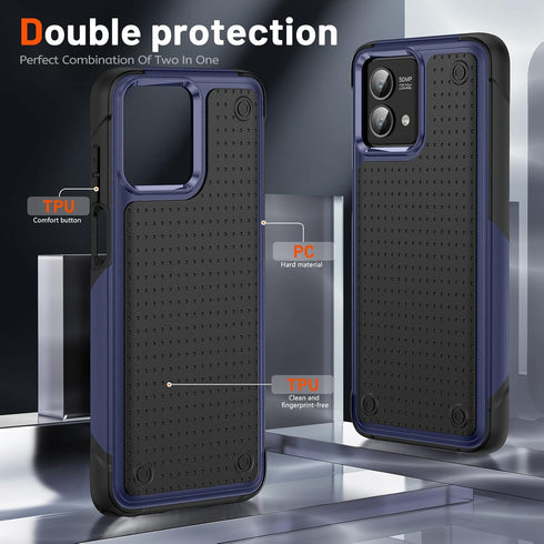 Jeylly for Motorola G Stylus 5G 2023 Case, Moto G Stylus 5G Case 2023 with 2Pcs Tempered Glass Screen Protector, Dual Layer Heavy Duty Shockproof ...