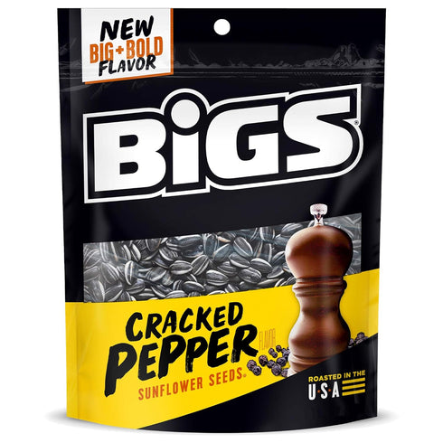 BIGS Sunflower Seeds, Cracked Pepper Flavor, 5.35 oz....