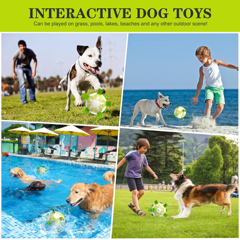 Dog Toys Soccer Ball with Straps, World Cup Interactive Toys for Tug of War, Dog Water Toys, Puppy Birthday Gifts for Small & Medium Dogs (Cabbage...