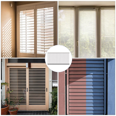 80 Pieces Repair Plantation Shutters Tool, Plantation Shutter Louvers Fasteners Hardware Kit Household Windows Blind Tilt Rod Staples Louvers Stap...