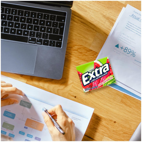 EXTRA Gum Sweet Watermelon Sugarfree Gum Bulk, Individually Wrapped, Long-Lasting Juicy Watermelon Flavor, Perfect for Fresh Breath at School, Wor...