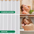Biscaynebay Hotel Quality Fabric Shower Curtain Liners 72" X 72", White Water Resistant Bathroom Curtains Rust Resistant Grommets Weighted Bottom ...