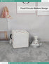 FANKANG Square Nursery Hamper Storage Bins Canvas Laundry Basket Foldable with Waterproof PE Coating Storage Baskets Gift Baskets for Children, Of...