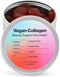 Vegan Beauty Support Gummies Collagen Booster with Biotin, Vitamin C, A, E, Folic Acid, and More - 60 Gummies - Plastic-Free Tin - Made with Natur...