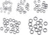 500pcs 304 Stainless Steel Split Rings, 5/6/7/8/10mm Double Loop Jump Ring Key Ring for Jewelry Making...