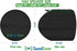 Two Medium Marine Speaker Covers - 6.5" Round & 6X9 Oval Wakeboard Tower Pod - Cover Size: H 9.5" X W 9.5" X D 11.25" - Fits Boss Audio, MCM Custo...