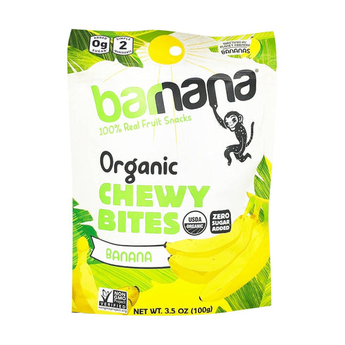 Barnana Organic Chewy Banana Bites, Original, 3.5 Ounce (Pack of 1) - Packaging May Vary...