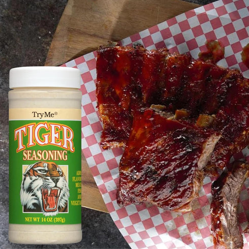 Try Me Tiger Seasoning for Meat Fish and Vegetables, 14oz Bottle (Pack of 1)...