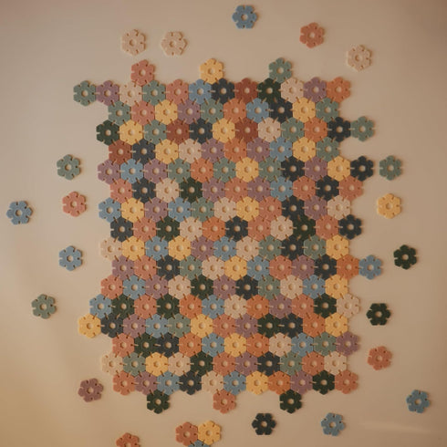 mushie HEX Connect Building Toy Set | 100 Pieces for Kids 5 Years+ | Preschool Educational and Toddler Montessori Toys...