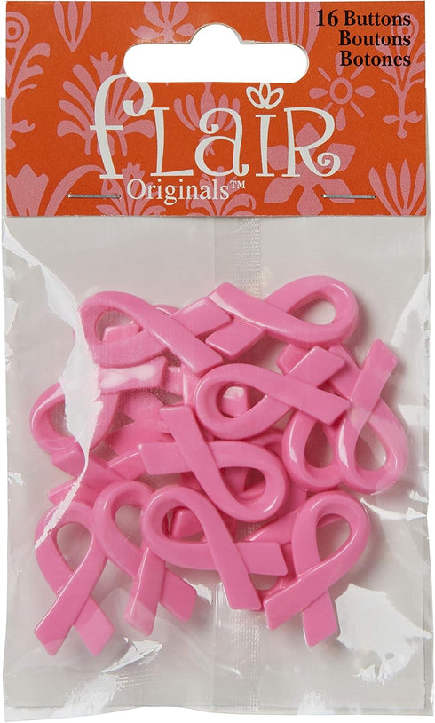 Blumenthal Lansing Company Buttons, Pink Breast Cancer 16 Piece...