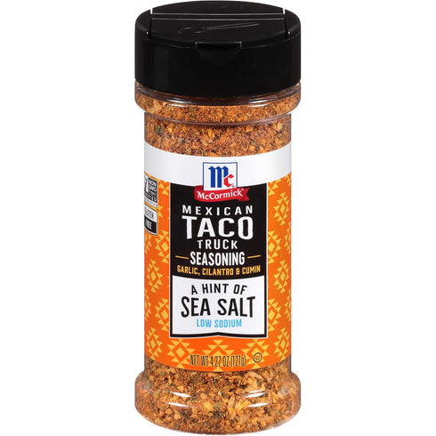 McCormick A Hint of Sea Salt Mexican Taco Truck Seasoning, 4.27 oz...