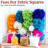 Barcelonetta Faux Fur Fabric | Pre-Cut Fur Squares for Sewing, DIY Crafts, Costumes, Upholstery | Soft, Vegan Faux Fur | Material for Plush Toy Pr...