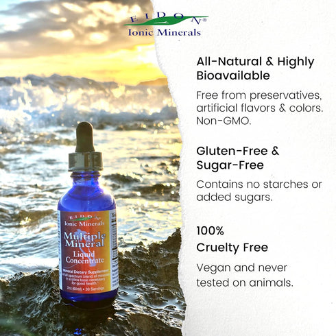 Eidon Ionic Minerals Multiple Minerals Supplement - Ionic Trace Mineral Drops for Water, Natural Liquid Vitamin to Support Heart Health & Hydratio...