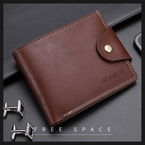 Men Wallet with Clip Black PU Material 3 Credit Card Holder 2 Money Pockets 1 Clear Window Suitable for Men Women Gifts without RFID Slim Small Wa...