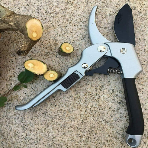 garden shears, scissors gardening tools, work 3 times easier, cutting florist floral, thorn rose, branch, hedge and fruit, handheld pruner (Sharp ...