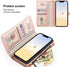 for iPhone 13 Case Leather Wallet with Card Holder, Magnetic Closure Full Shockproof Protection Drop Absorption Heavy Duty Phone Cover with Card S...