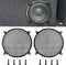 12" Speaker Grill Cover: Car Audio Speaker Grill Cover, Subwoofer Metal Mesh-Waffle Grill Cover Protector with Rubber Frame(Pack of 2)...