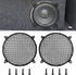12" Speaker Grill Cover: Car Audio Speaker Grill Cover, Subwoofer Metal Mesh-Waffle Grill Cover Protector with Rubber Frame(Pack of 2)...
