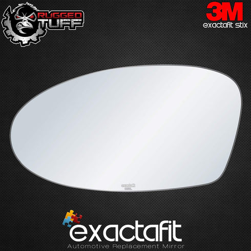 exactafit 8151L Driver Side Mirror Glass Replacement Repair Compatible With 1999-2004 Oldsmobile Alero, 2002-2005 Pontiac Grand Am...