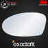 exactafit 8151L Driver Side Mirror Glass Replacement Repair Compatible With 1999-2004 Oldsmobile Alero, 2002-2005 Pontiac Grand Am...