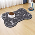 Dog Cat Food Mat,Rapid Absorbent Pet Feeding Mat, Bone Shaped Dog Placemat Water Bowl Mat with Rubber Backing,No Stains Dog Cat Food Mats Indoor, ...