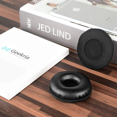 Geekria QuickFit Replacement Ear Pads for Logitech H390, H600, H609Headphones Ear Cushions, Headset Earpads, Ear Cups Cover Repair Parts (Black)...