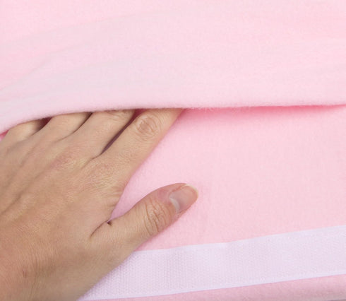 The Breast & Chest Buddy - Seatbelt Cushion for Mastectomy and Breast Reconstruction Sites - Solid Pink with Breast Cancer Ribbon...