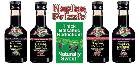 RASPBERRY - Rich, Extra Thick Balsamic Vinegar REDUCTION, No Added Sugar or Thickeners, Better-Than-Glaze Balsamic Vinegar (Raspberry)...