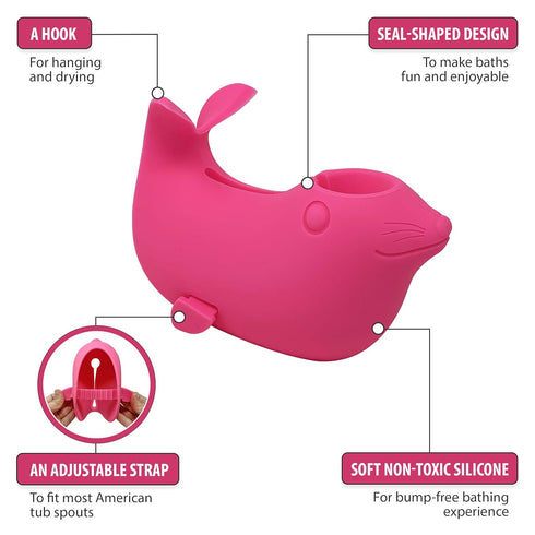 Kids Baby Bath Spout Cover - Faucet Safety Guard - Faucet Cover for a Bathtub for Kids Baby Toddlers - Cute Soft Seal for Enjoyable and Safe Baths...