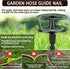2 PCS Garden Hose Guide Spike,Hose Guide Stake Heavy Duty Pure Metal Hose Roller Guide,Keep Flowering Hose Out of Flower Beds,Rustproof Coated Gar...