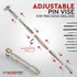 Swivel Head Pin Vise Hand Drill with Two Reversible Collets – Size Range (0-2.381 mm) - Nickel Plated, Anti- Slip Steel Body Resin Drill for Jewel...