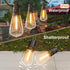 25 Pack Dimmable Edison Light Bulb Warm White 0.6 watt G40/E12 Screw Base,ST38 LED Shatterpro Bulbs for Indoor/Outdoor Courtyard String Lights...