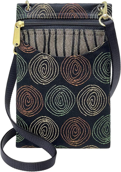 Danny K. Women's Tapestry Crossbody Cell Phone or Passport Purse, Handmade in USA...