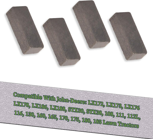MIA10323 Brake Pad Kit Compatible With John-Deere STX30 STX38 LX172 LX188 GX85 RX75 SRX95 SX85 170 175 180 185, Replaces AM121132, M47316, MIA1032...