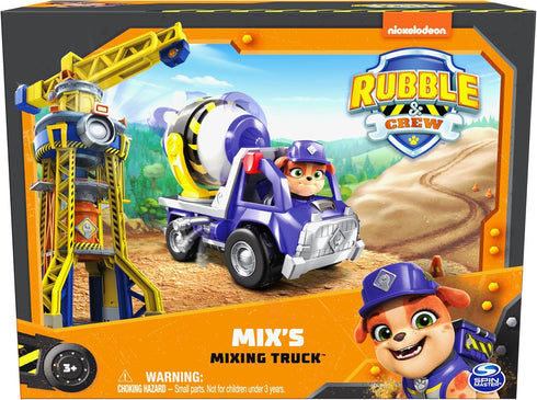 Mix’s Cement Mixer Toy Truck with Action Figure and Movable Construction Toys, Kids Toys for Ages 3 and Up...