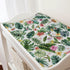 Green Tropical Leaves Floral Hummingbirds Changing Pad Covers Rainforest Monstera Leaves Diaper Changing Table Sheets for Boy Girl Soft Breathable...
