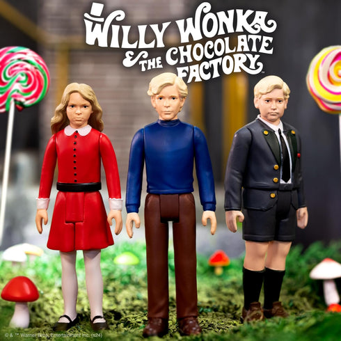 Super7 Willy Wonka & The Chocolate Factory ReAction Figures Wave 02 - Charlie Bucket Action Figure...