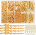 JOJOPLAY All Size Slider Clasp for Beading Slide Tube Cord Ends with Open Jump Rings Lobster Clasp Chain Extender Jewelry Finding Kit Bead Loom En...