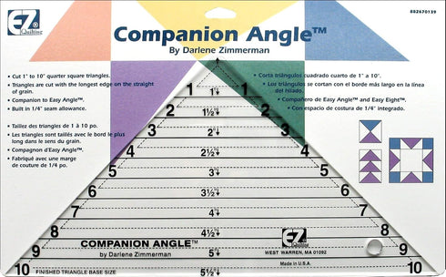 Wrights 882670139A EZ Quiltting 1-Inch to 10-Inch Companion Angle Tool...