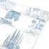 Bolsome 12Pcs French Style Wrapping Paper Blue White Vintage Village Printed Gift Wrap Paper Rustic French Toile Gift Wrap Paper for Wedding Brida...