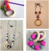 12 Pieces Macrame Wooden Rings 70mm Natural Wood Rings Without Paint Smooth Unfinished Wood Circles for Craft DIY Ring Pendant Connectors (2.75 In...