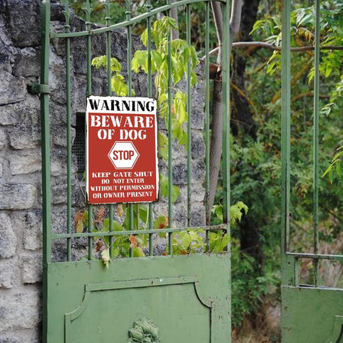 Beware Of Dog Signs For Fence Do Not Enter Dog Sign Funny Dog Metal Tin Signs Warning Signs For Property Metal Dogs On Premises Sign Outdoor Dog Y...