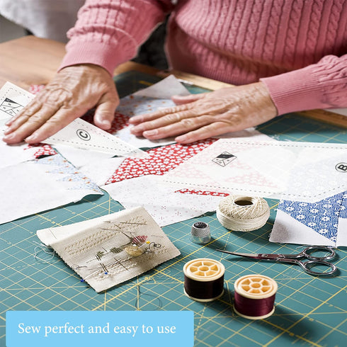 Quilting Rulers and Templates, 5Pcs Creative Quilting Cutting Template Quilt Templates Acrylic for Cutting Patterns, Quilt Ruler Set Quilting Supp...