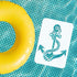 FINGERINSPIRE Anchor Stencil Template 8.3x11.7 inch Nautical Theme Painting Stencil Plastic Anchor Rope Pattern Stencil Reusable Ocean Theme Stenc...
