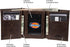 Dickies mens Leather Trifold Wallet, Dark Brown, One Size US...