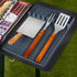 ISSEVE Silicone Griddle Tools Mat for Blackstone, Large Silicone Spatula Mat with Drip Pad, Grill BBQ Caddy Utensils Holder for Kitchen, Cooking &...