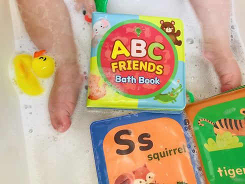 ABC Friends Magic Color Bath Books - 4 Bath Book Set - Educational Baby Bath Toys - Magic Appearing Animals in Water - Teething Toys for Babies - ...