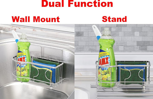 Simple Houseware Kitchen Sponge Holder with Adhesive Hooks...